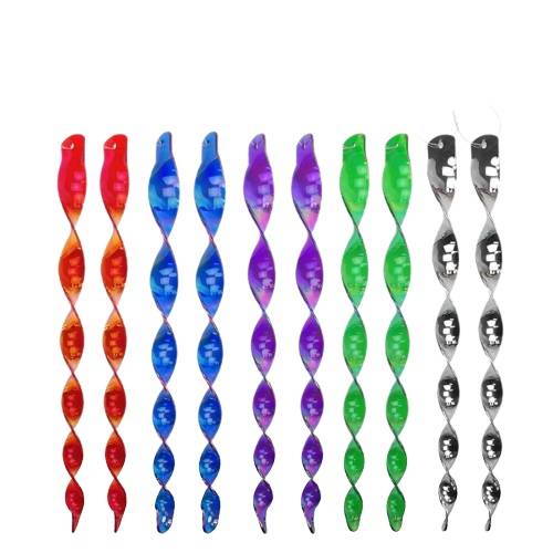 Reflektierende Spiralen / Vogelscheuchen 10er-Pack MultiColor 30 cm