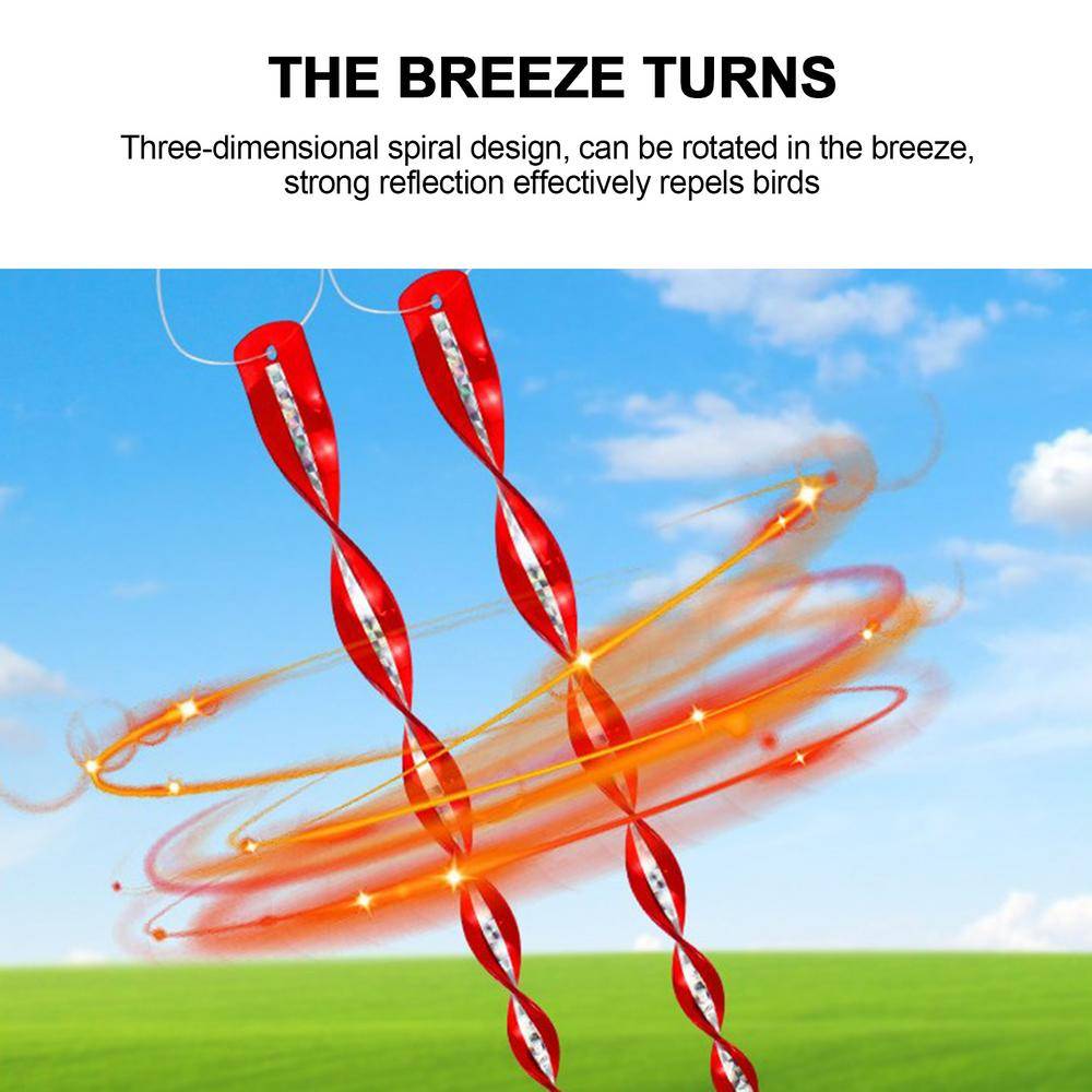 Reflektierende Spiralen / Vogelscheuchen 10er-Pack MultiColor 30 cm