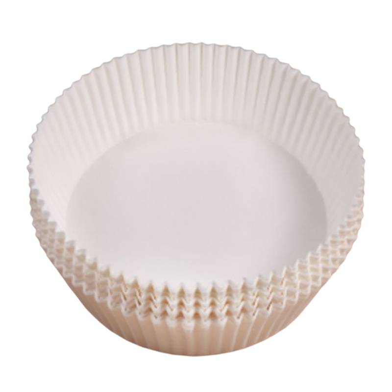 Air Fryer Einwegpapier für Fritteuse 16 cm 100 Stück Weiß