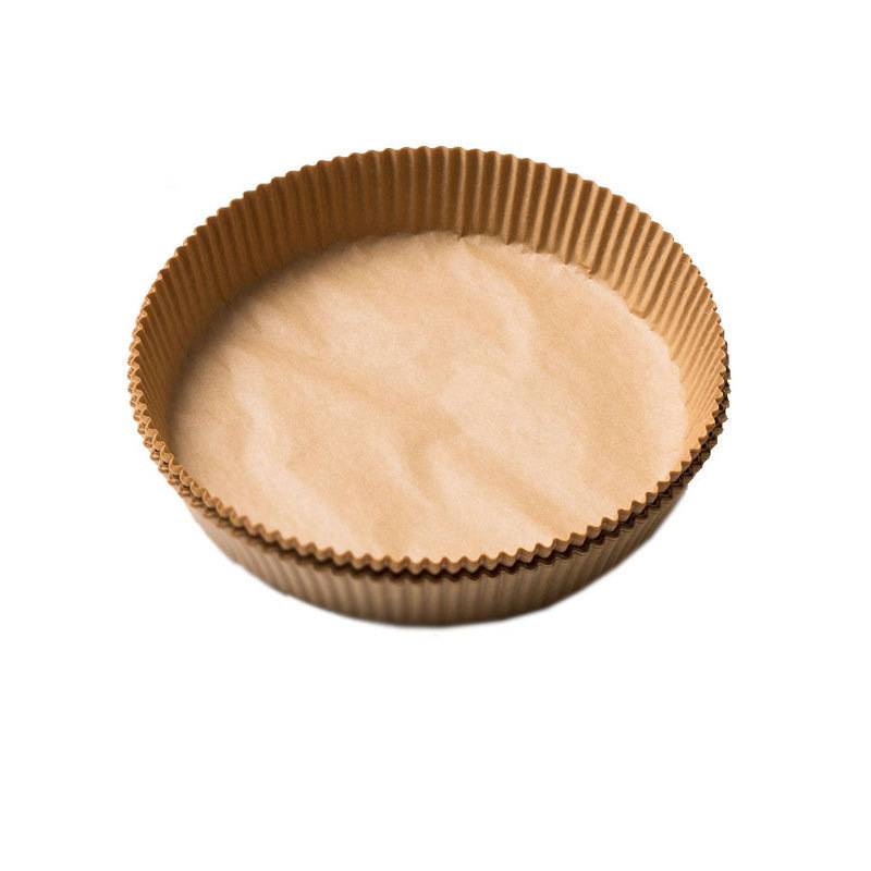 Einweg-Luftfritteusen-Papiereinlagen, 23 cm 100er-Pack Brown 23 cm