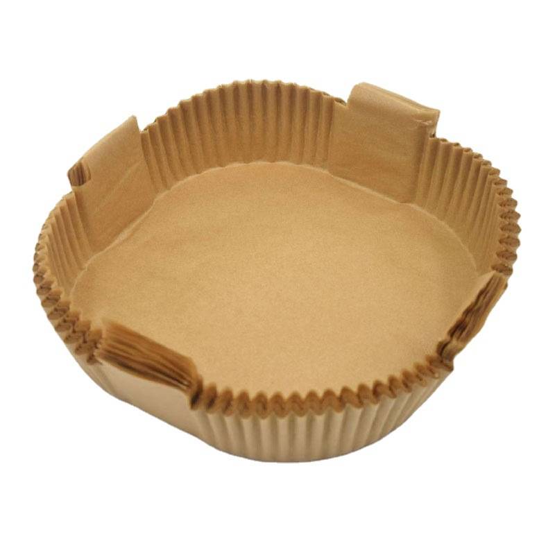 Air Fryer Einwegpapier mit Griff für Fritteusen 100 Stk Nature 20 cm