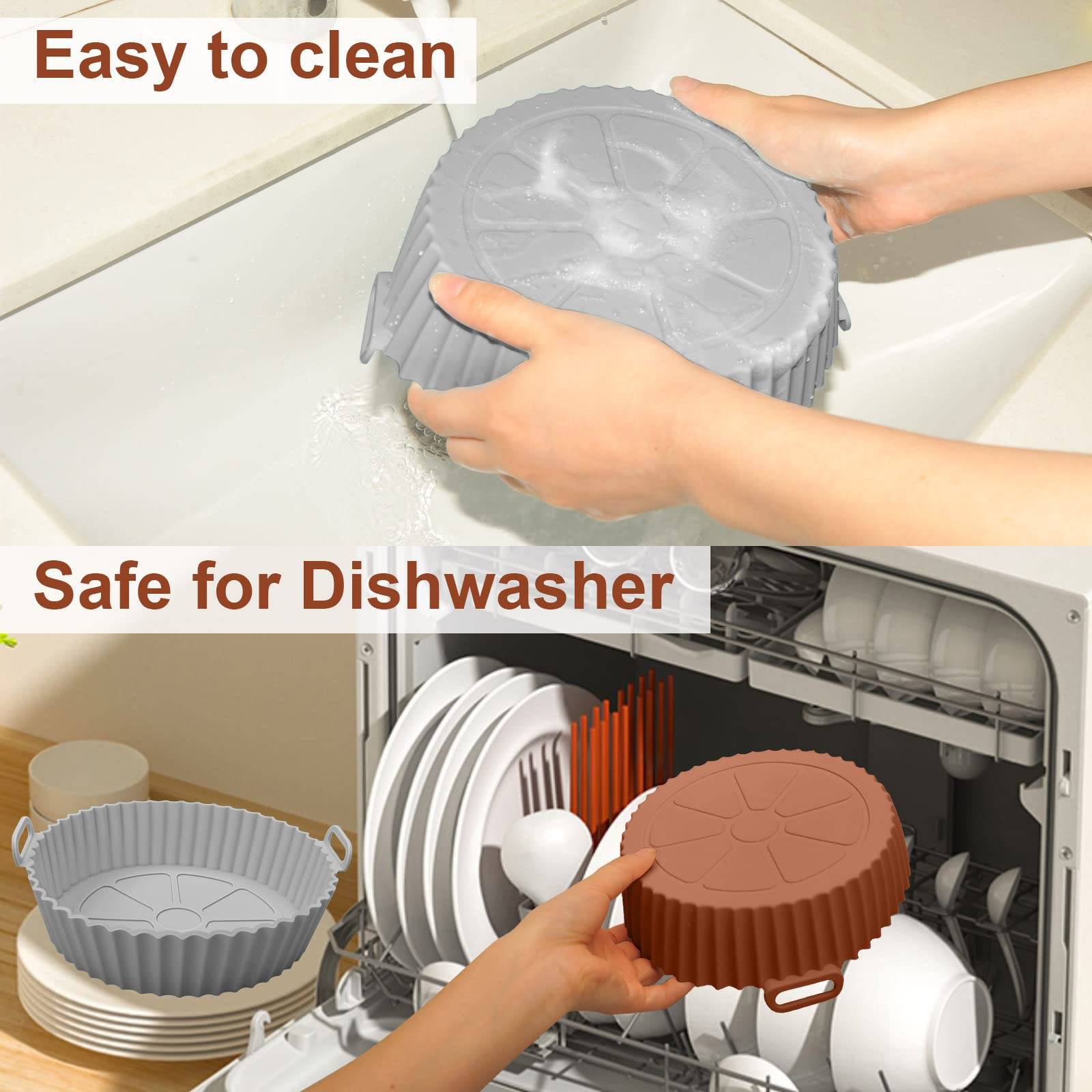 Silikonform für Heißluftfritteuse Grey