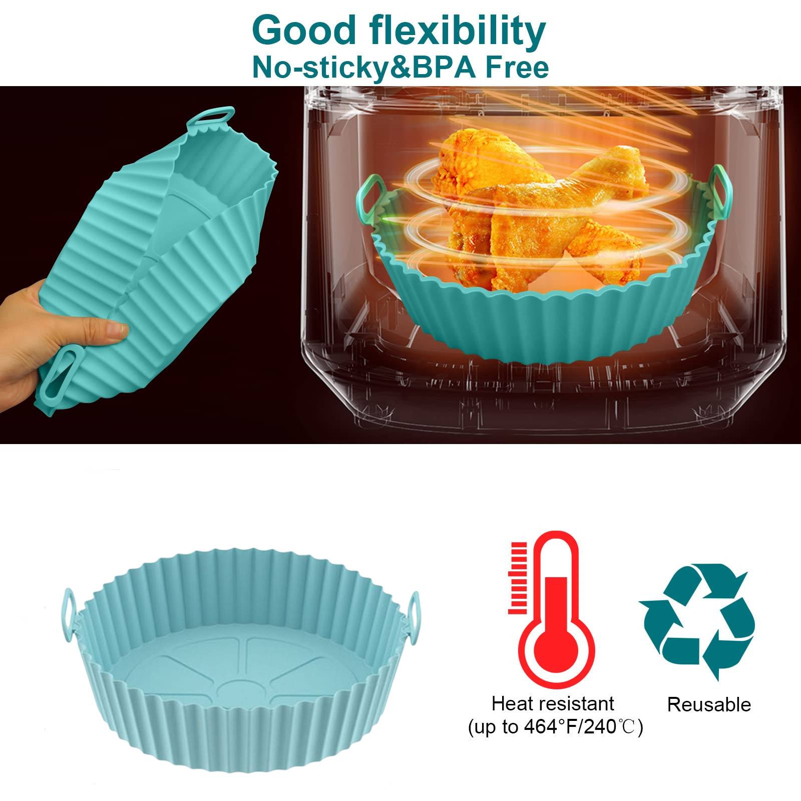 Silikonform für Heißluftfritteuse Turquoise
