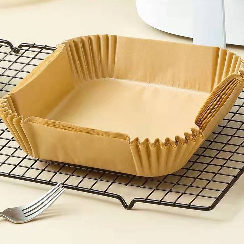 Air Fryer rundes Backpapier Antihaft 16 cm 50 Stück Nature