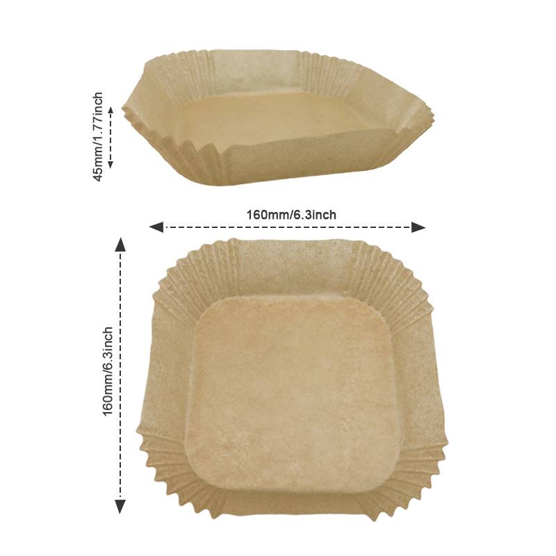 Air Fryer Einwegpapier Backpapier für Fritteuse 16 cm Natur 100 Stk.
