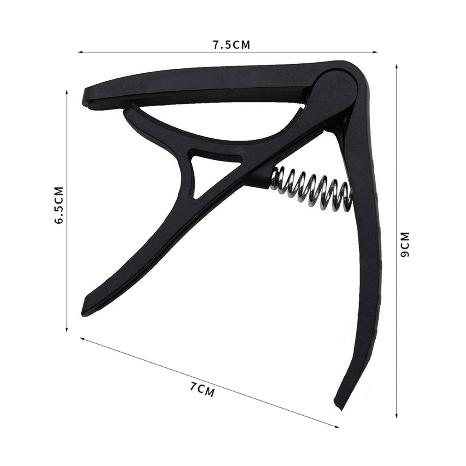 Gitarren-Kapodaster aus Zinklegierung für Akustikgitarren Black