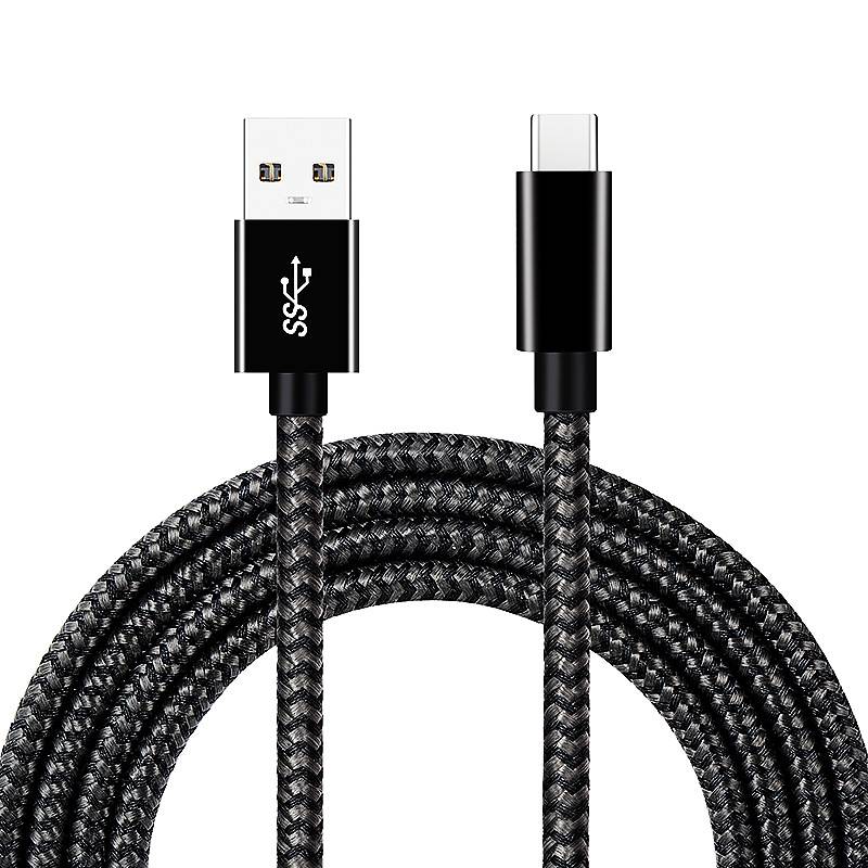 USB A auf Typ C 3.2 60W Datenkabel Black+Grey S