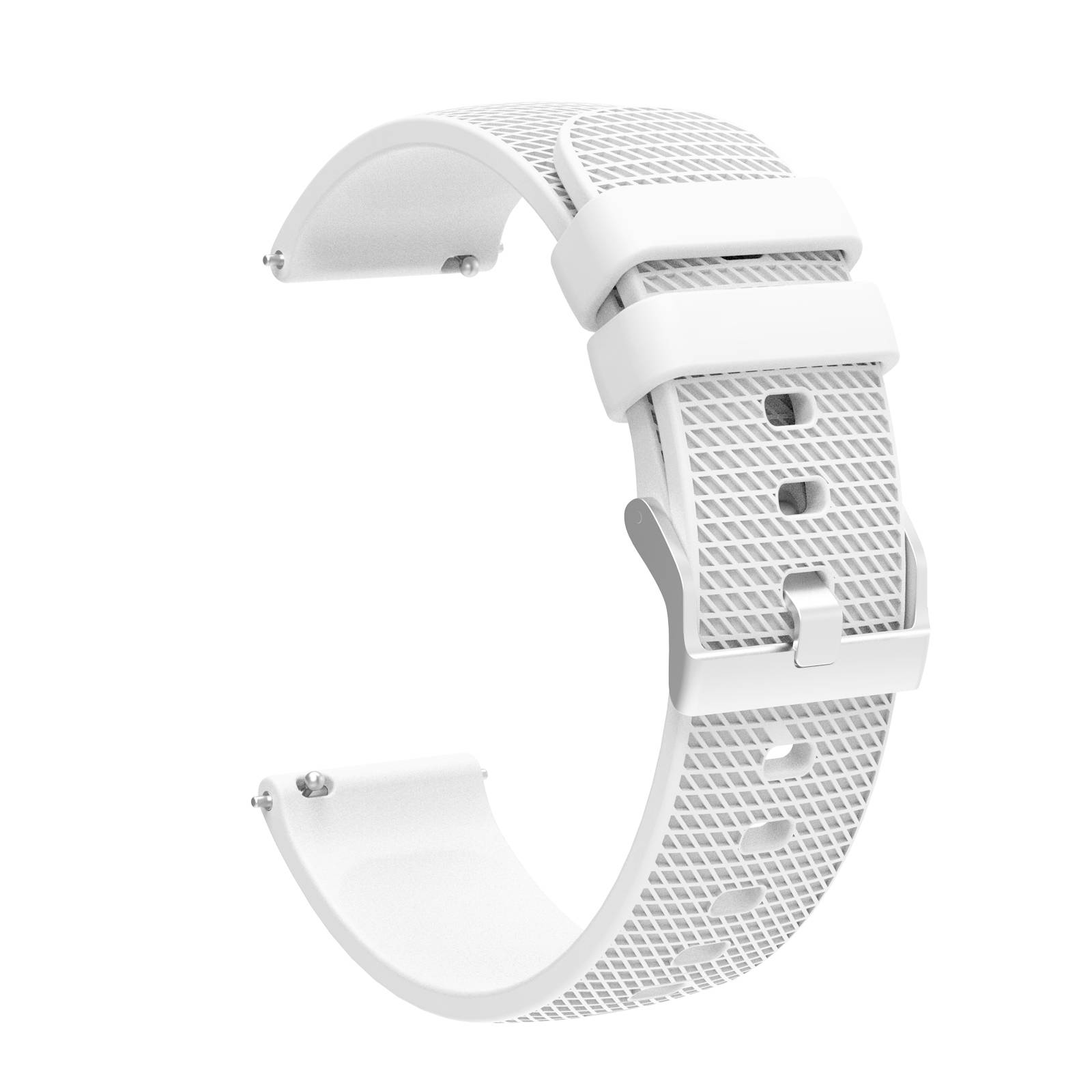 Uhrenarmband 20 mm für Garmin, Samsung, Huawei, Amazfit White