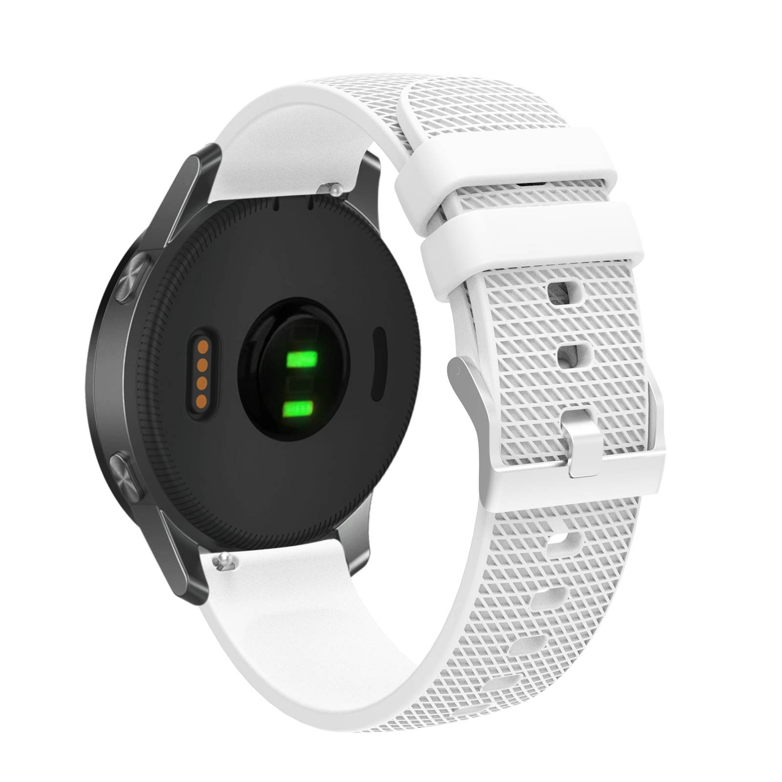 Uhrenarmband 20 mm für Garmin, Samsung, Huawei, Amazfit White