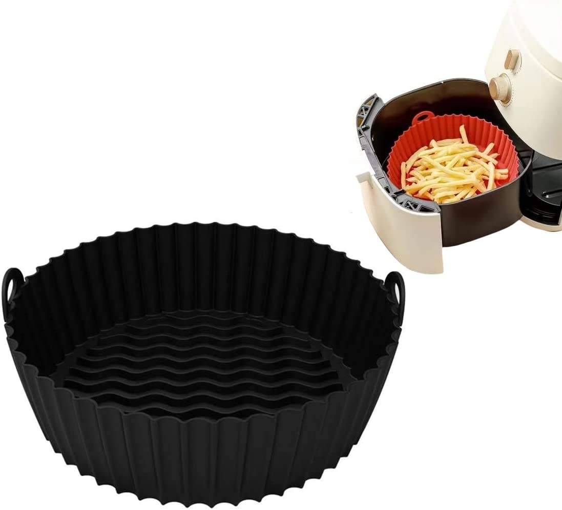 Silikonschale für Heißluftfritteuse Black 19 cm