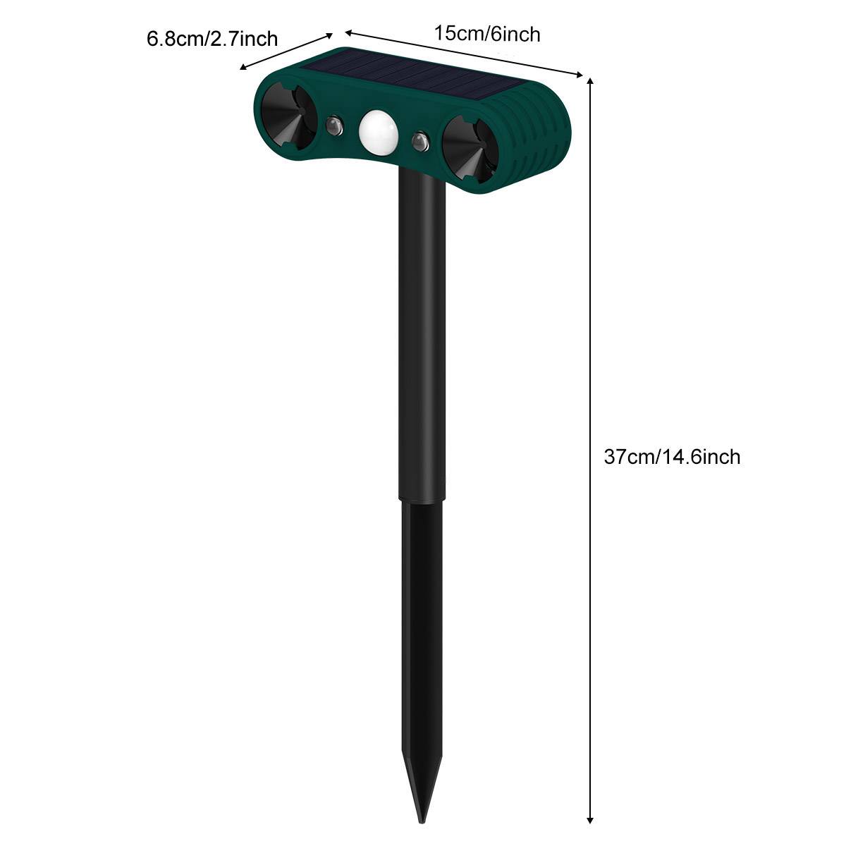 Solarbetriebener Außenalarm mit Bewegungsmelder - Ultraschall-Solar-Infrarot-Induktionsalarm