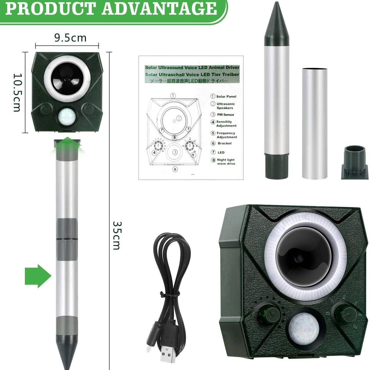 Ultraschallschreck gegen Schädlinge