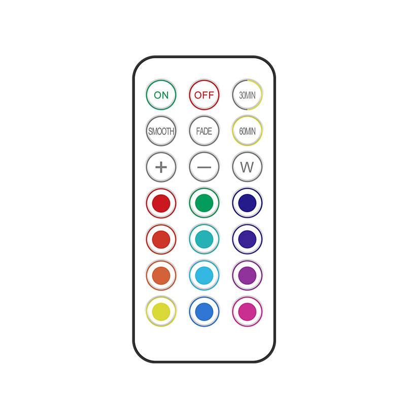 Wiederaufladbare LED-Spots 13 RGB-Farben 3er-Pack White