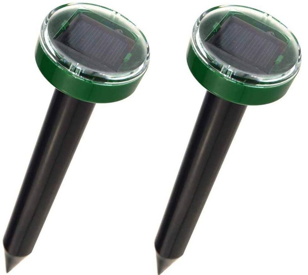 Ultraschall-Tiervertreiber mit Solarzelle 2-pack