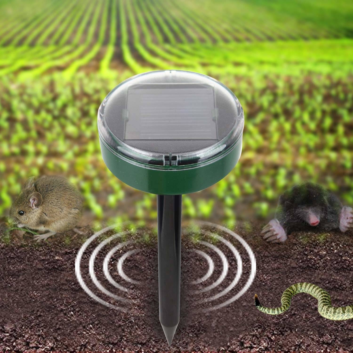 Ultraschall-Tiervertreiber mit Solarzelle 1-pack