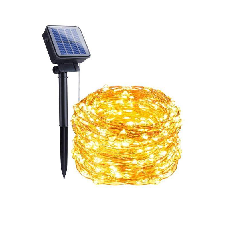 LED-Lichterkette (10 m) mit Solarzelle