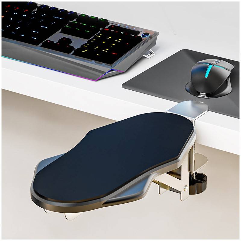 Computerarmlehne, Ellenbogenhalter für Schreibtisch Black Modell klappbar/drehbar