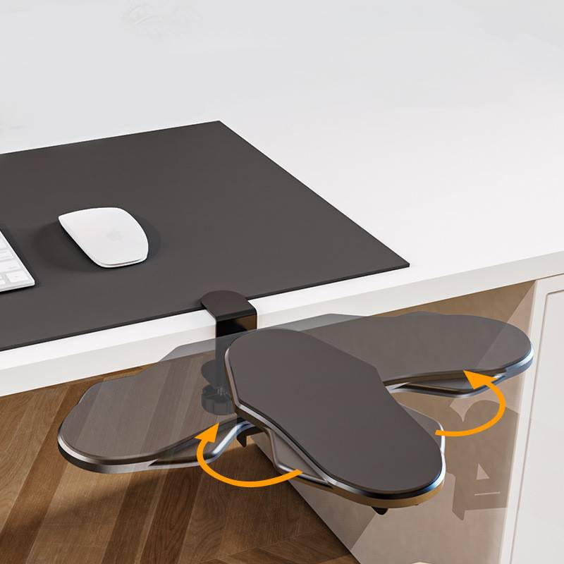 Computerarmlehne, Ellenbogenhalter für Schreibtisch Black Modell klappbar/drehbar