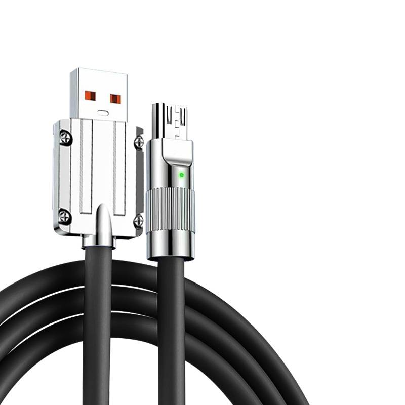 Android-Micro-USB-Kabel, Ladekabel, 120 W, schnelles Laden und Datensynchronisierung mit 480 Mbit/s MultiColor 1,5m