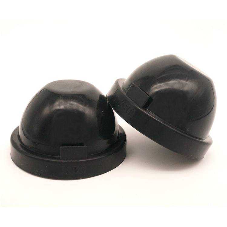 Hitzebeständiger Staubschutz aus Gummi für LED-Scheinwerfer im Auto, 2 Stück Black 8 cm/5.2 cm