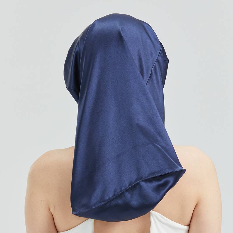 Schlafmütze aus seide Dunkelblau DarkBlue