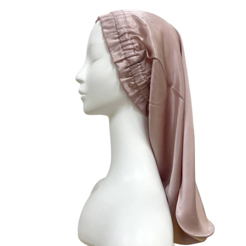 Schlafmütze aus seide Dunkelblau LightPink