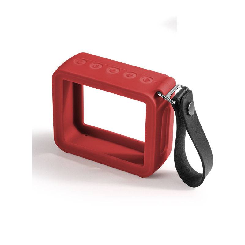 Silikon-Schutzhülle mit Handschlaufe für JBL GO2 Red