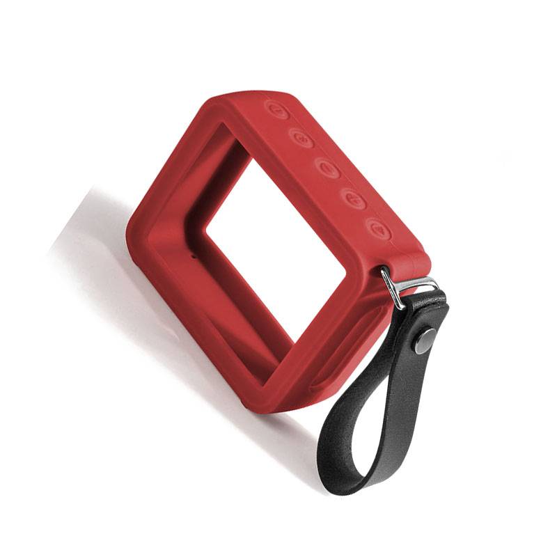 Silikon-Schutzhülle mit Handschlaufe für JBL GO2 Red