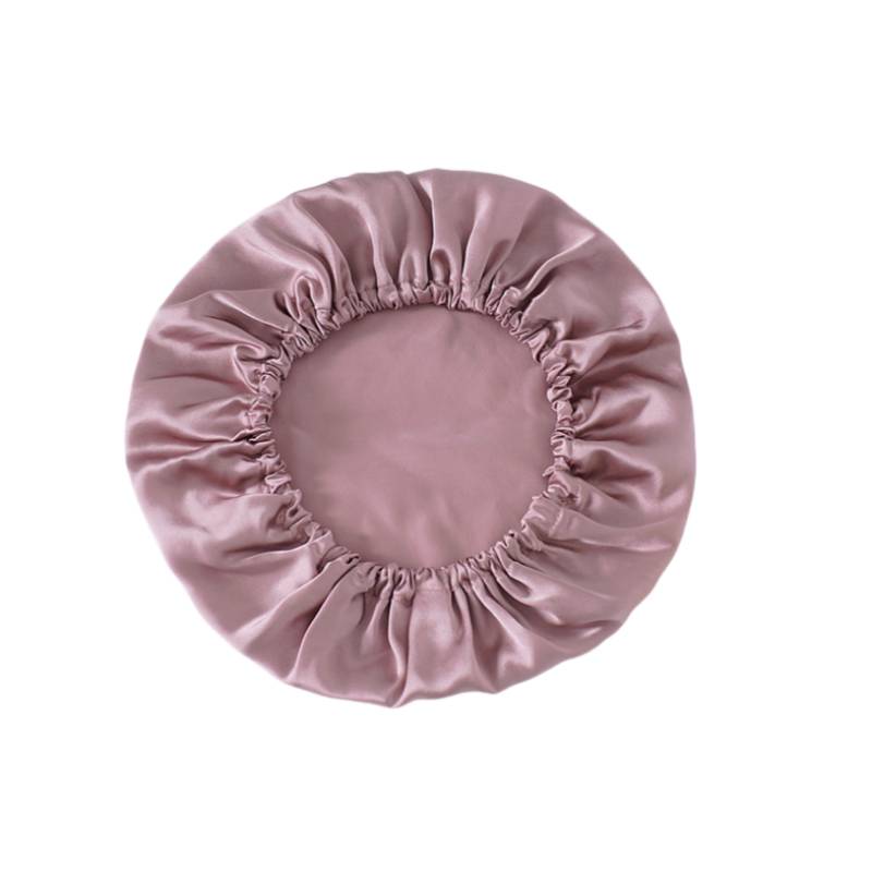 Schlafhaube aus 100 % Seide für Damen Pink