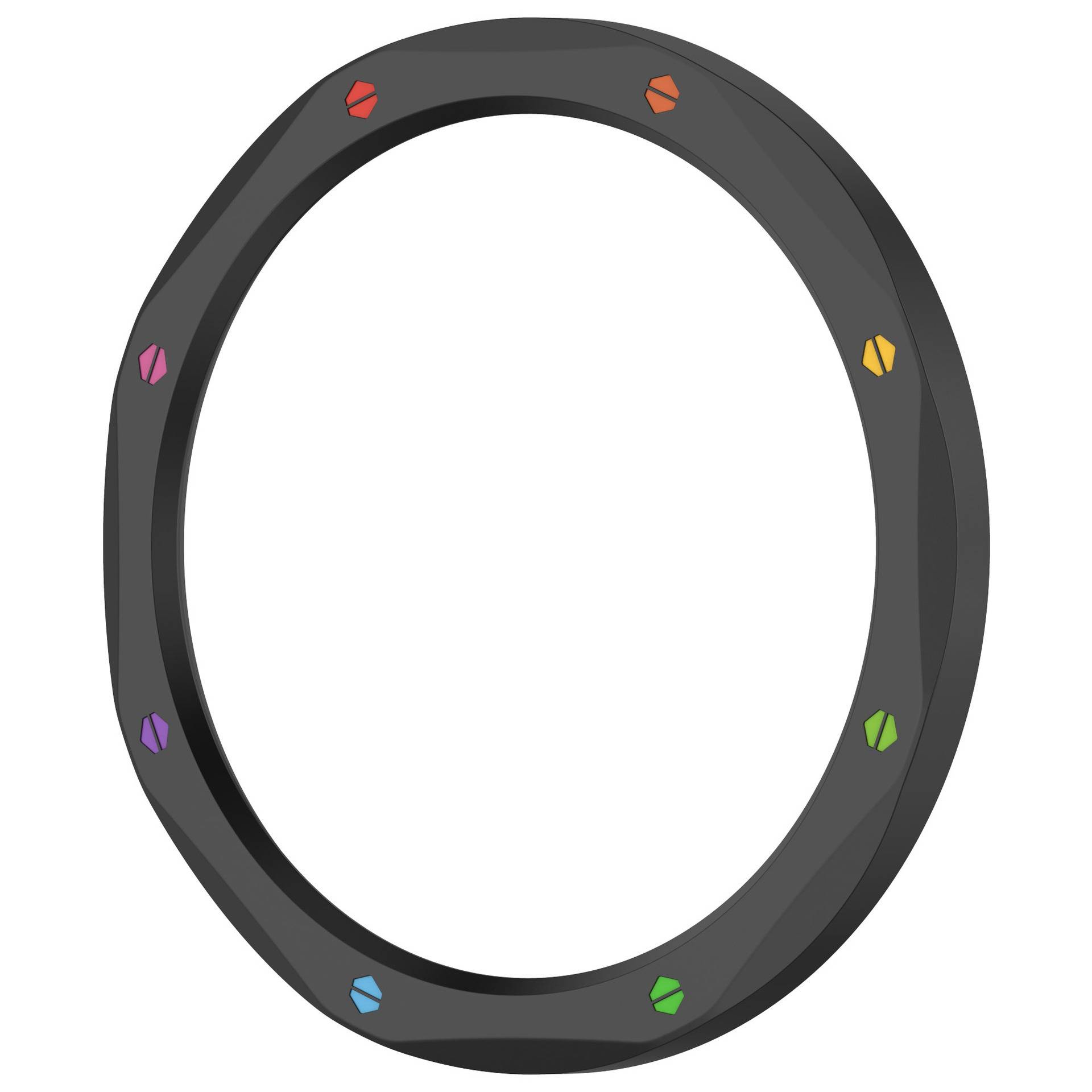 Schwarze Lünette für Xiaomi Mi Watch S4/S3 - Edelstahl mit gehärtetem Displayschutz aus Glas
