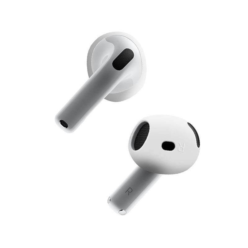 AirPods 4 Silikon Ohrstöpsel – 2 Paar: Komfort, Halt & Schutz White