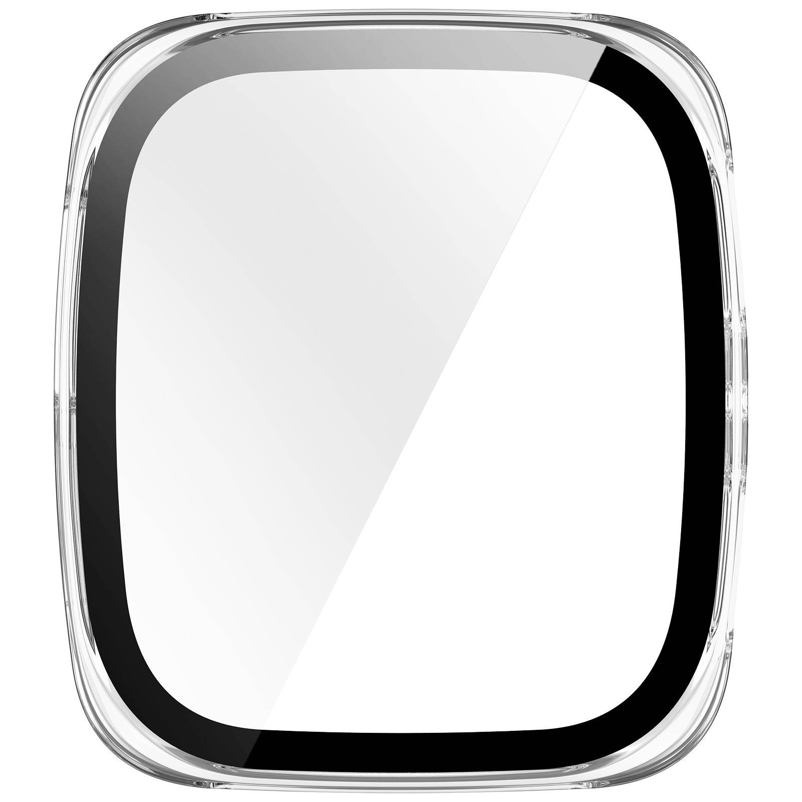 Amazfit Active 2 Square Schutzhülle: PC+Glas, 4.52x4cm, Komplettschutz Transparent