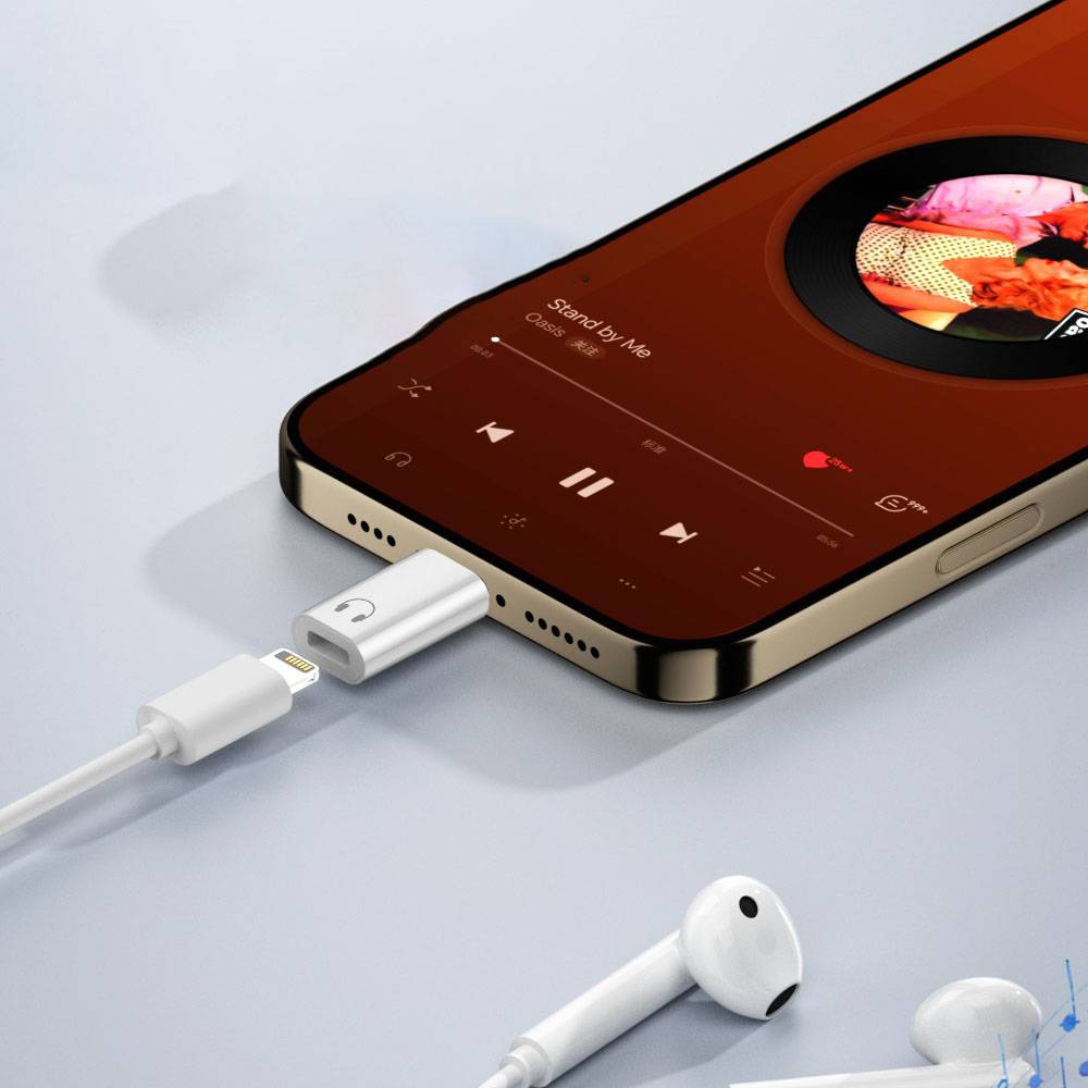 Lightning-Buchse auf USB-C-Stecker Kopfhöreradapter