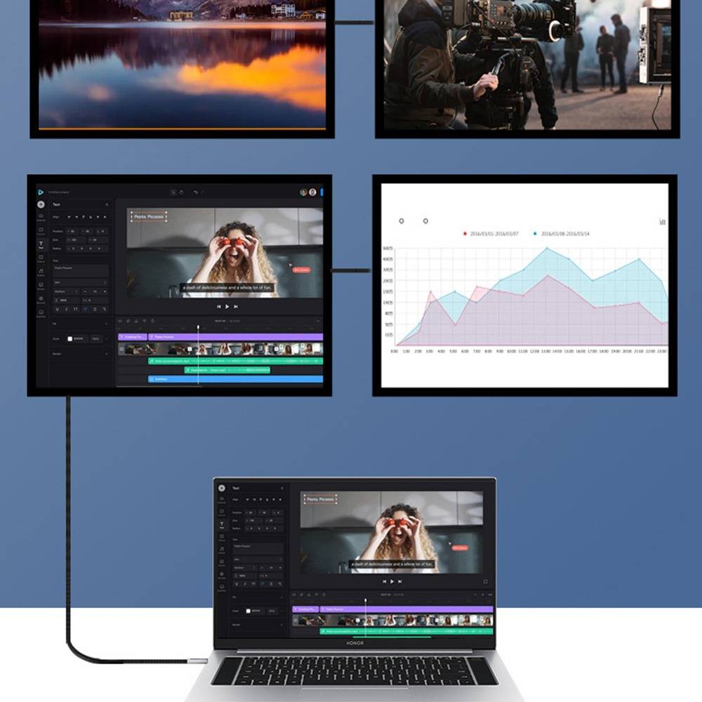 USB4 Datenkabel 240W Winkelstecker - 40Gbps, 8K, kompatibel mit Thunderbolt 0,5 m