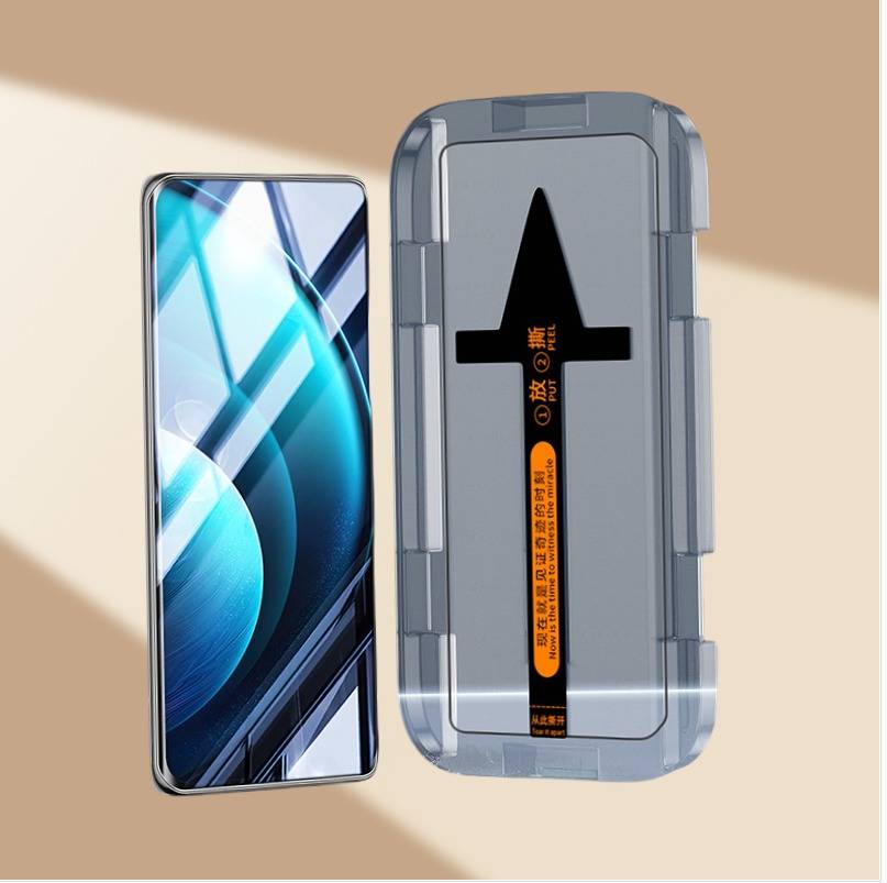 Gebogenes staubfreies Applikator- gehärtetes Glas für VIVO X200 Pro