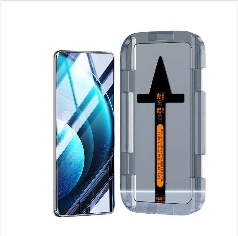 Gebogenes staubfreies Applikator- gehärtetes Glas für VIVO X200 Pro