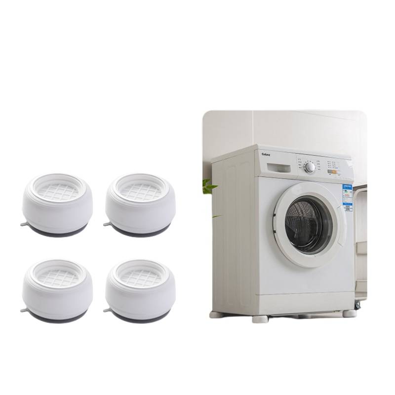 Waschmaschinenunterlagen: Antivibration & Geräuschreduzierung - 4er Pack White