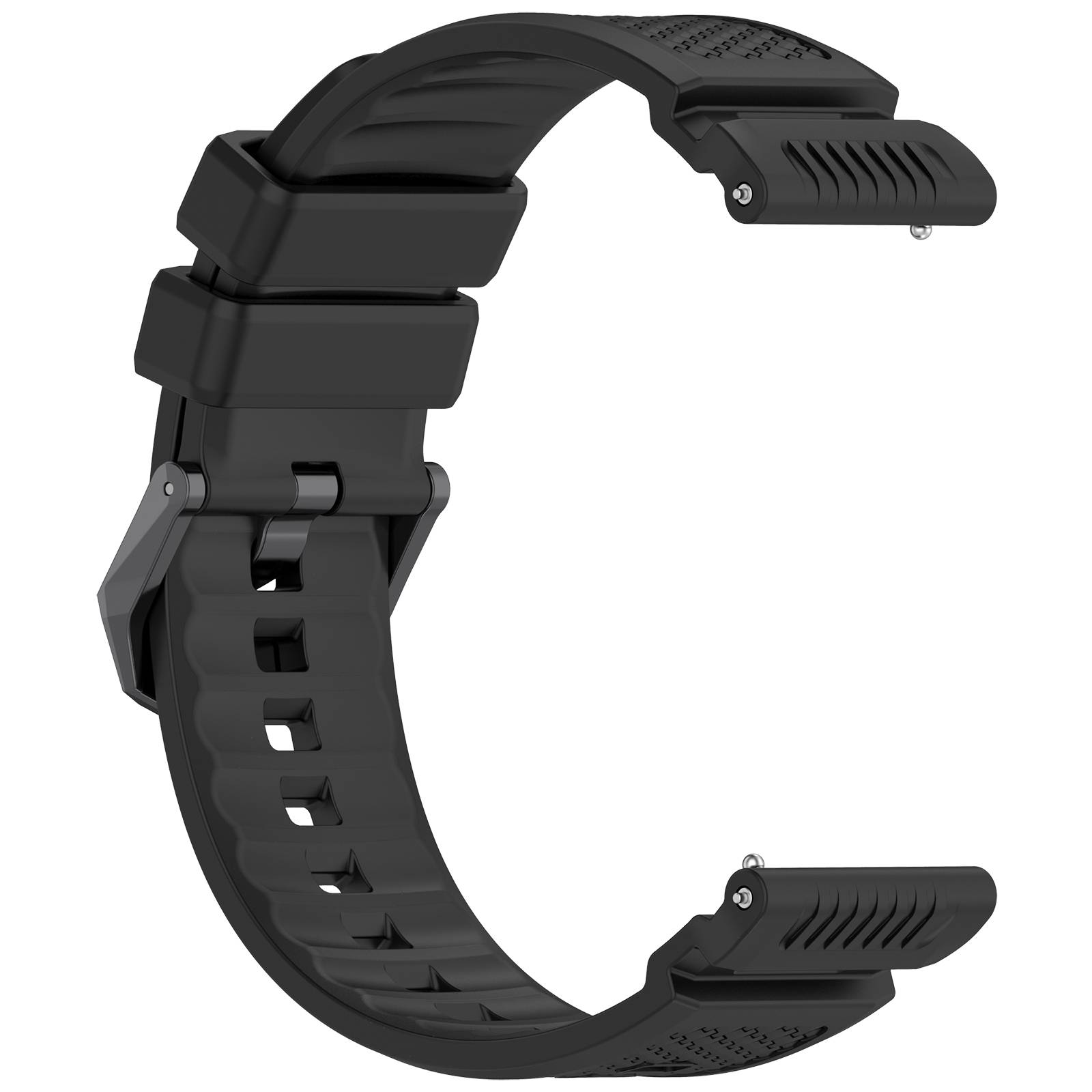 Ticwatch Atlas 24mm Silikonarmband - Offizieller Ersatz Black