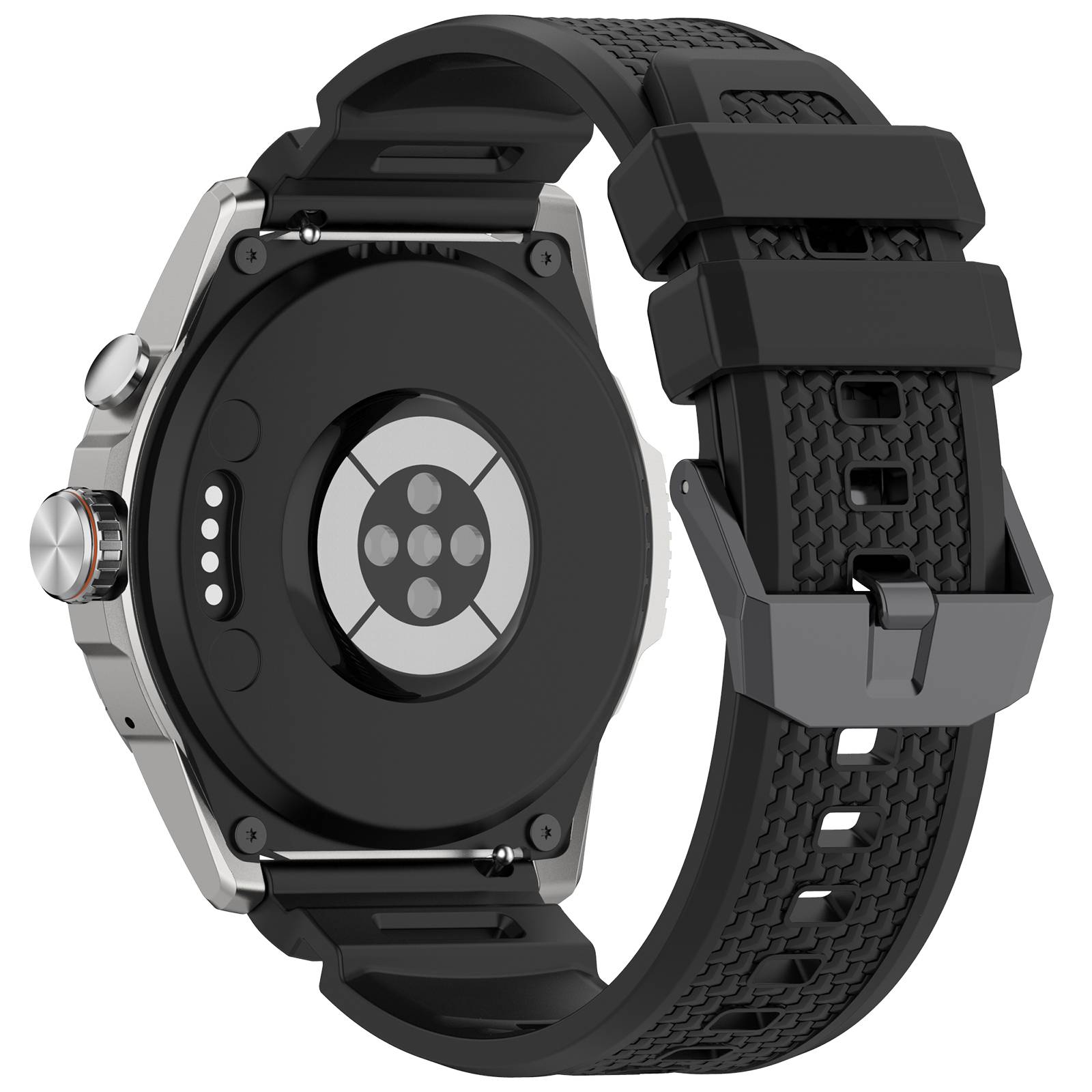 Ticwatch Atlas 24mm Silikonarmband - Offizieller Ersatz Black