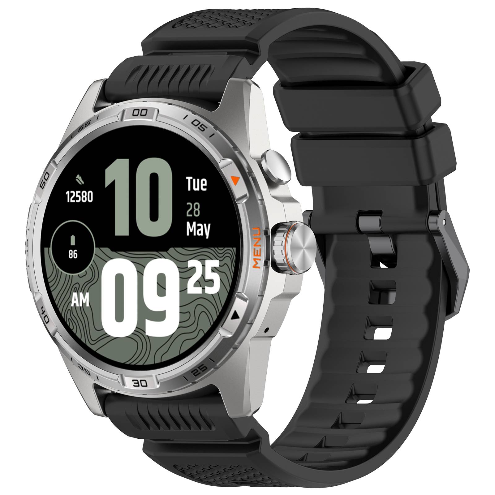 Ticwatch Atlas 24mm Silikonarmband - Offizieller Ersatz Black
