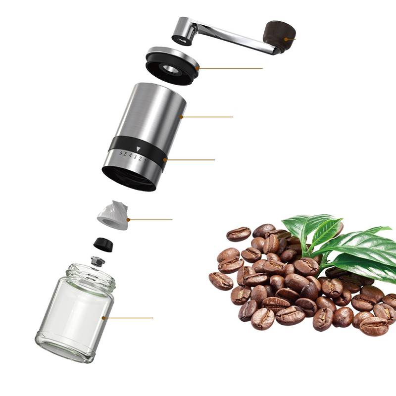 K4 Manuelle Kaffeebohnenmühle - Edelstahl &amp; Keramik