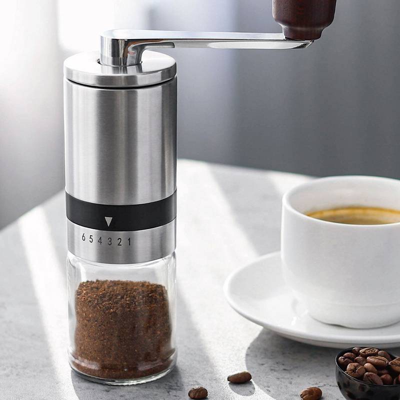 K4 Manuelle Kaffeebohnenmühle - Edelstahl & Keramik