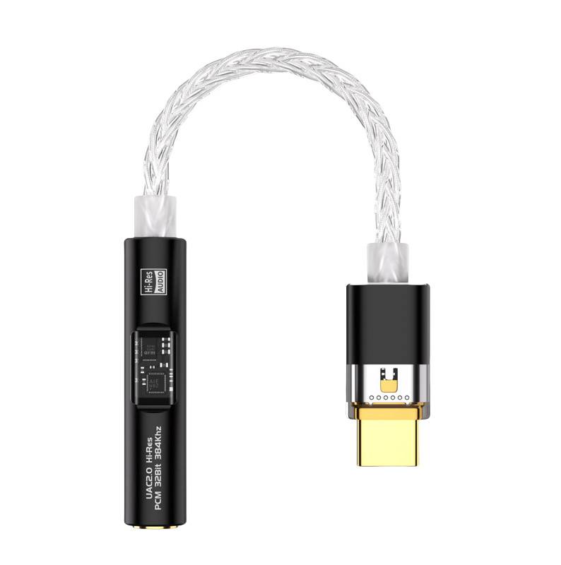 BA23 USB-C auf 3,5-mm-Audio-Klinkenadapter mit integriertem DAC Black