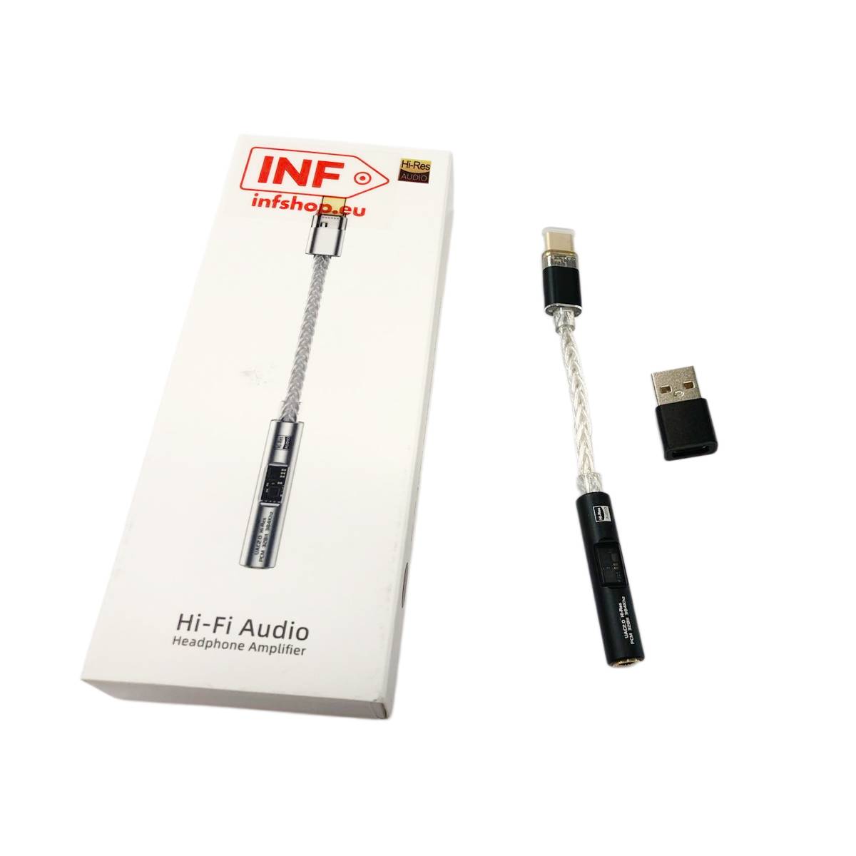 BA23 USB-C auf 3,5-mm-Audio-Klinkenadapter mit integriertem DAC Black