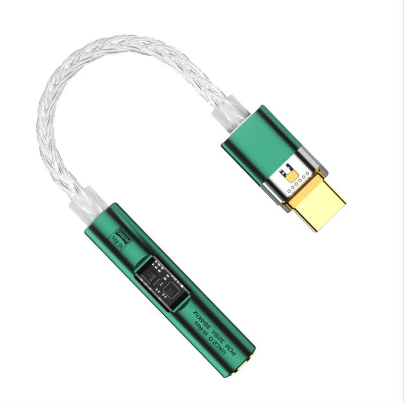 BA23 USB-C auf 3,5-mm-Audio-Klinkenadapter mit integriertem DAC Green