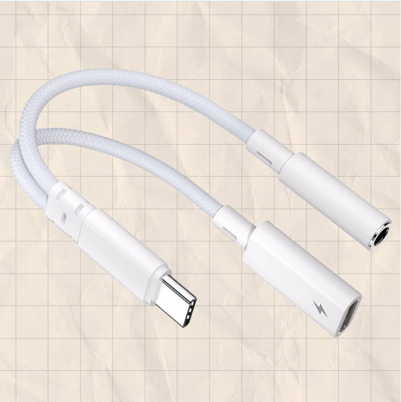 AC06_P15 USB-C auf 3,5-mm-Audioadapter mit PD-Ladung