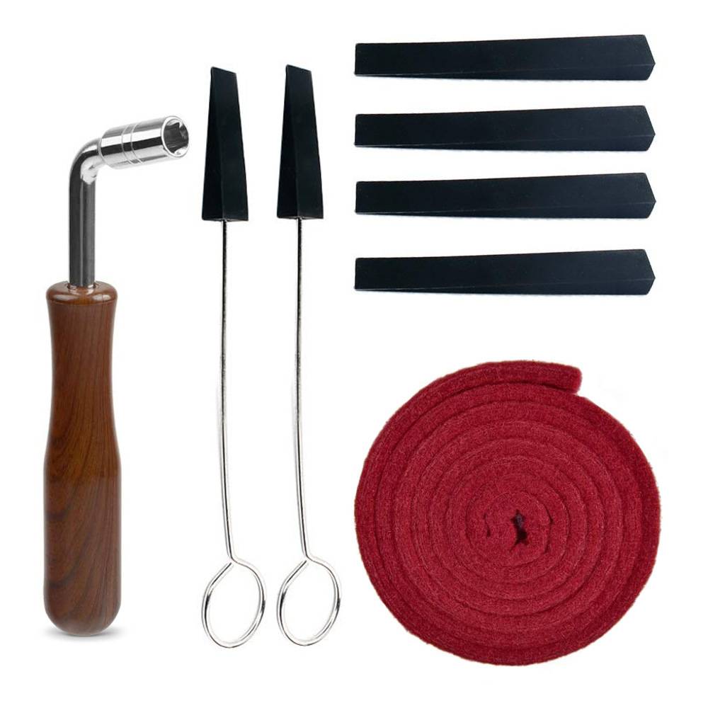 Professionelles Klavierstimmset - 8-teilig (Schwarz)