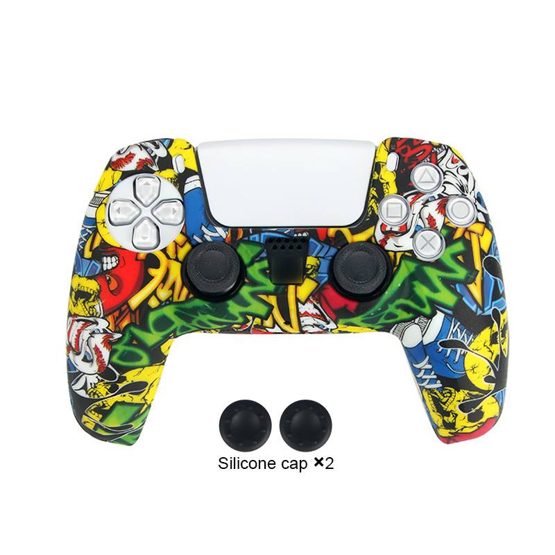 Camouflage-Silikonhülle für PS5-Controller E