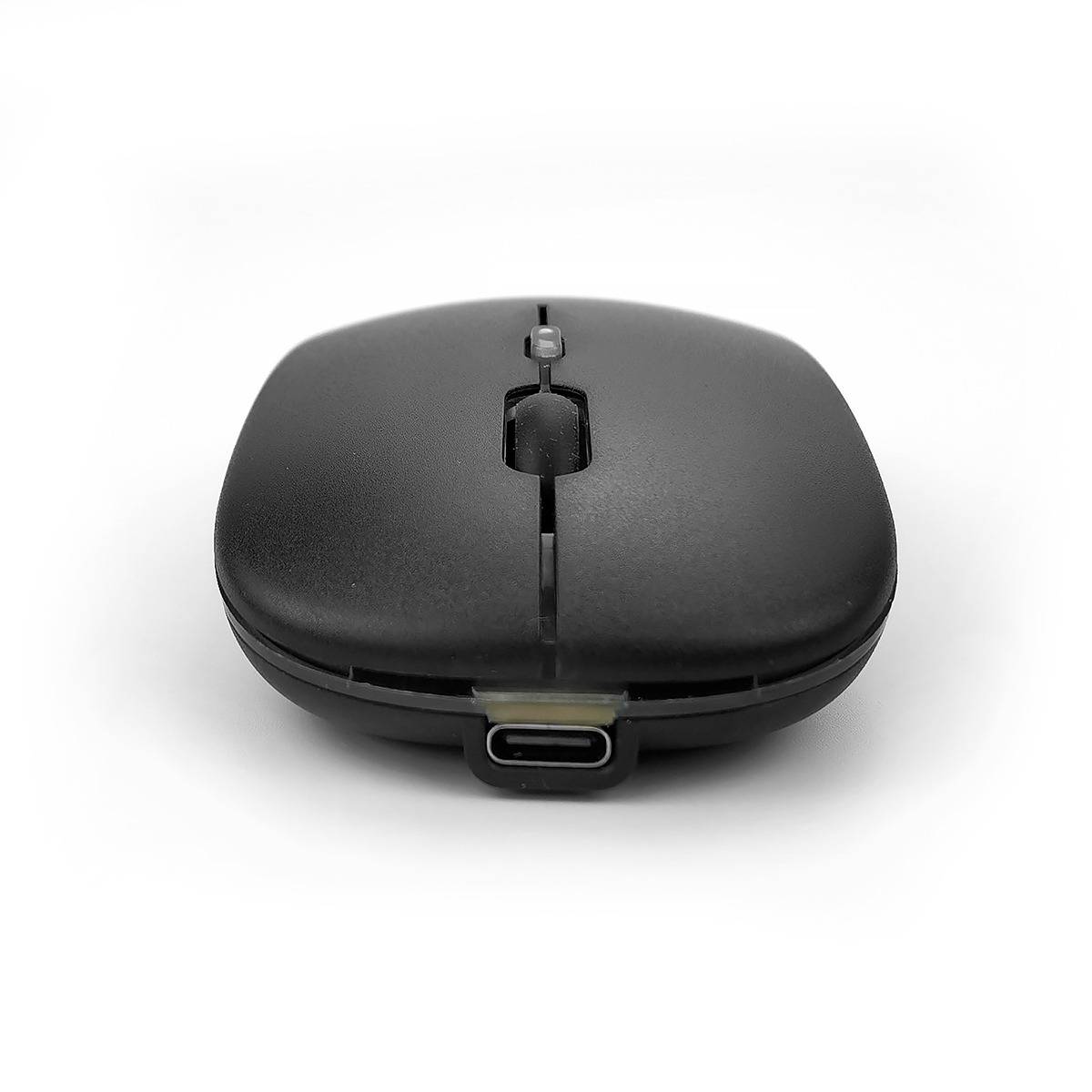 Kabellose Maus - 2,4G + Bluetooth Dual Mode, Schwarz beleuchtet