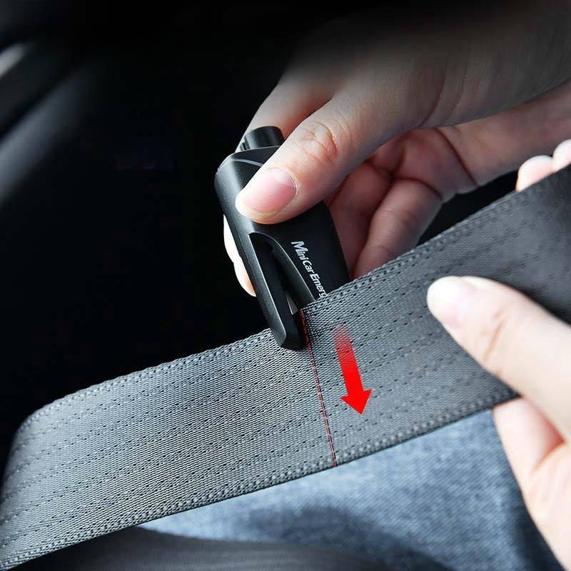 Auto-Sicherheitshammer – Verbesserter Wolframstahl, Black